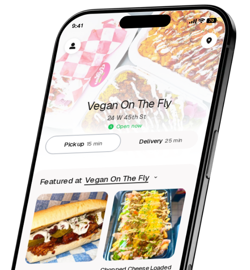 Vegan On The Fly app preview
